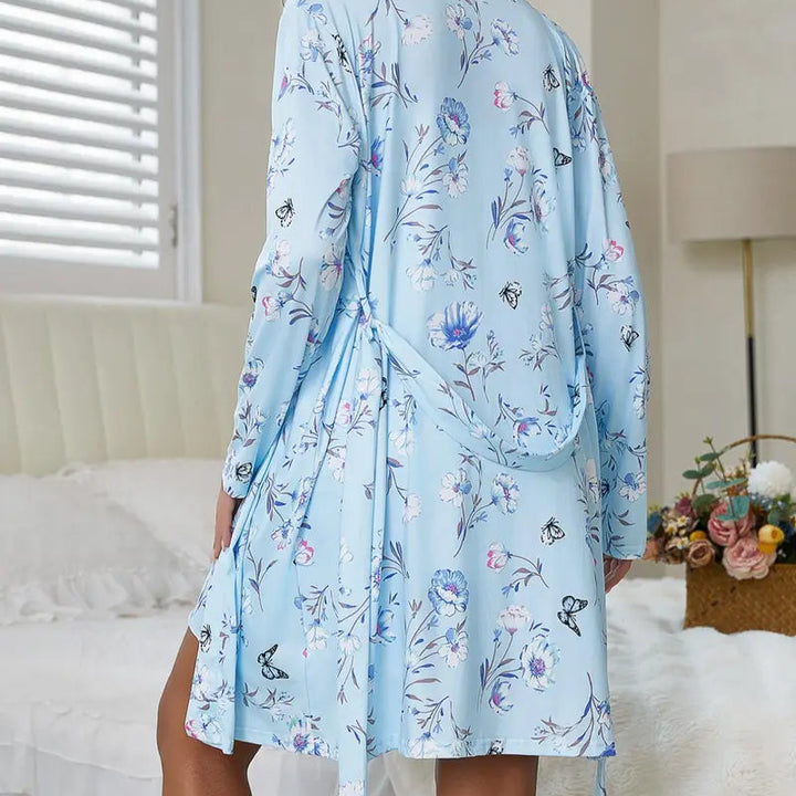 Garden Drift Floral Lounge Pajama Set
