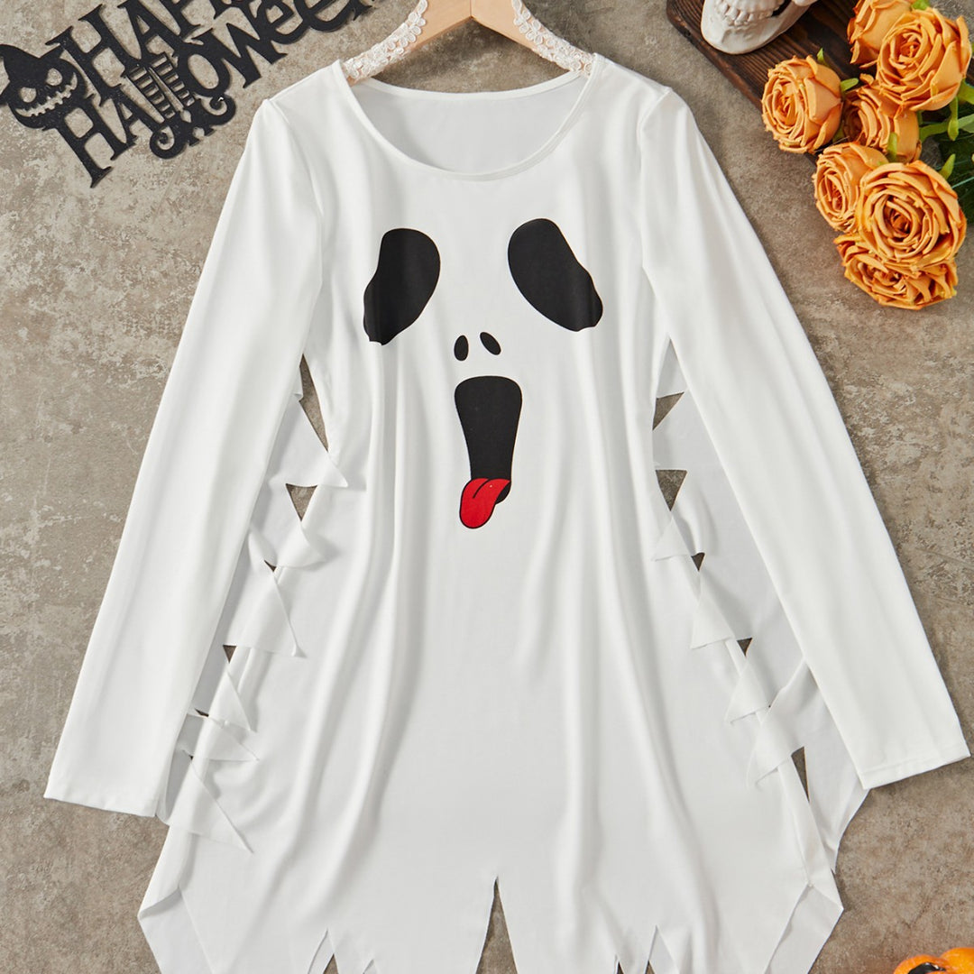 Ghostly Wink Halloween Lounge Romper