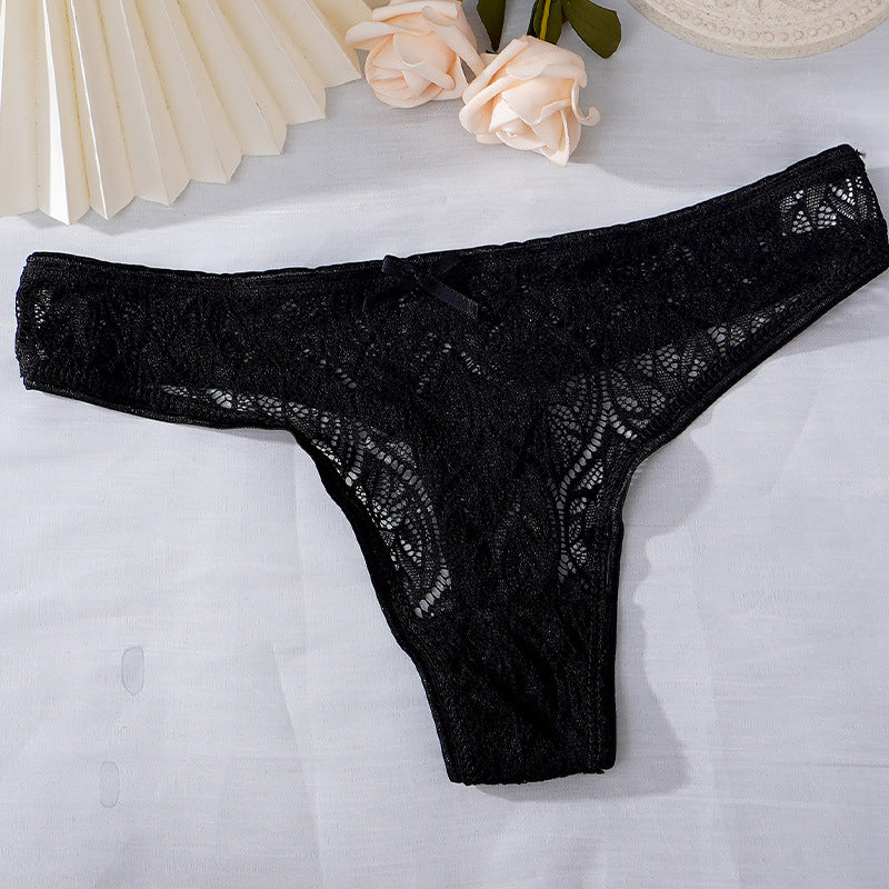 Sexy Sheer Floral T-Back Underwear