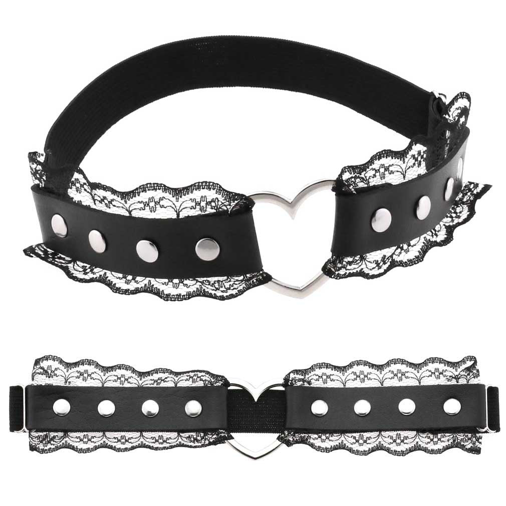 Heart Lace Thigh Garter