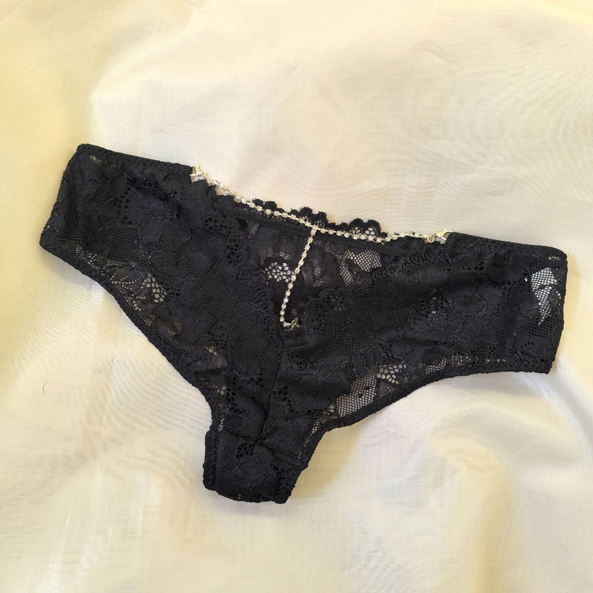 Women's Rhinestone Lace Panties