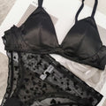 Stylish Bra and Sheer Panty Matching Underwear