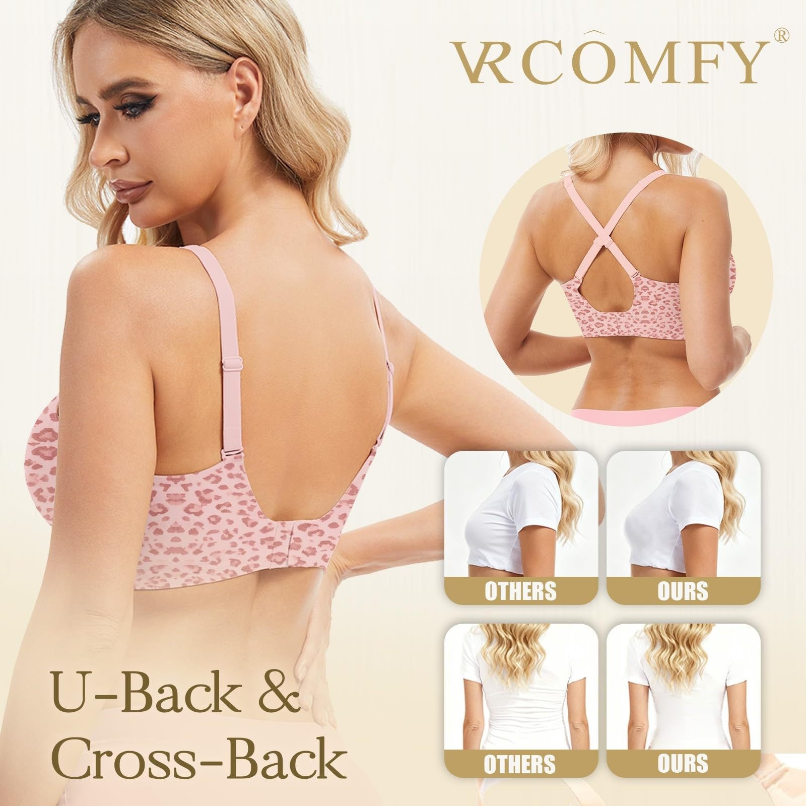 Women's V Neck Wireless Bralette