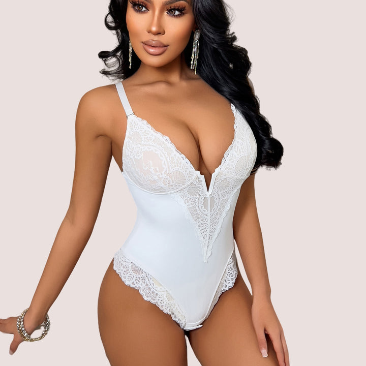 Valleria Lace Plunge Sculpting Bodysuit