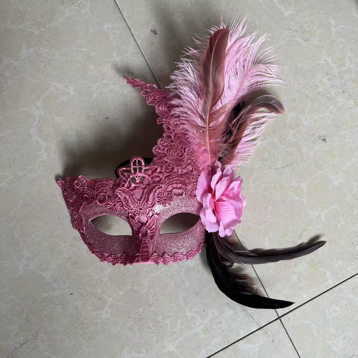 Feathered Masquerade Eye Mask