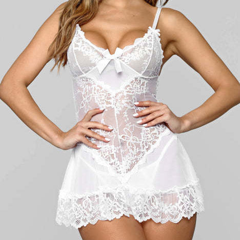 Roselune Lace Bow Babydoll