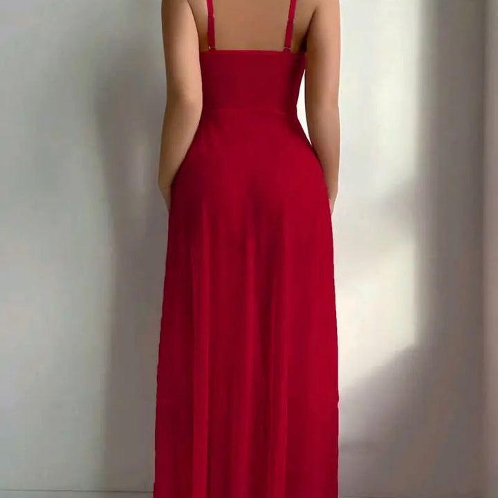 Lace Bloom High-Slit Nightdress