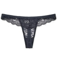 Scalloped Floral Lace T-Back Lingerie