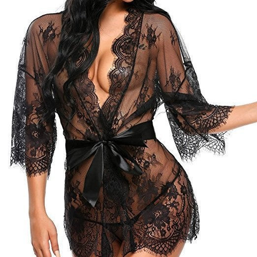 Sexy Sheer Mesh Lingerie Cover Up