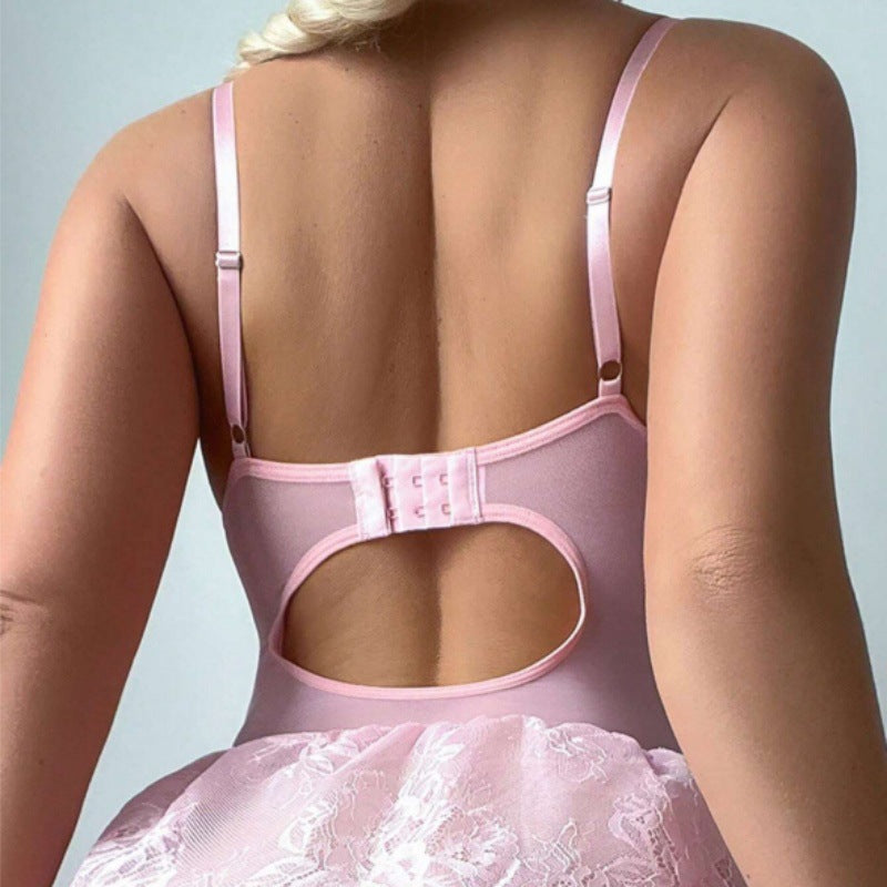 Petal Ruffle Corset Mini Dress Set