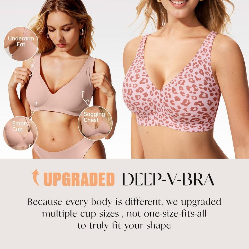 Women's V Neck Wireless Bralette