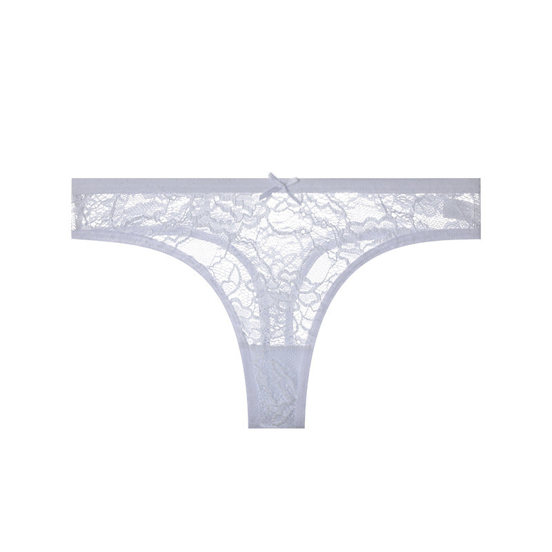 Floral Sheer T-Back Underwear