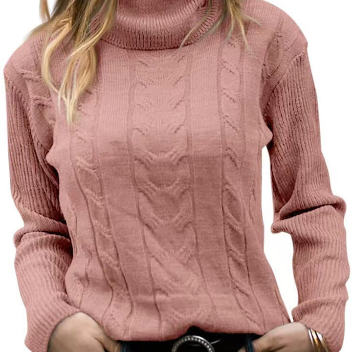 Harbor Cable-Knit Turtleneck Sweater