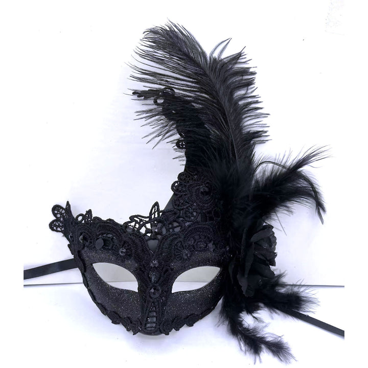 Feathered Masquerade Eye Mask