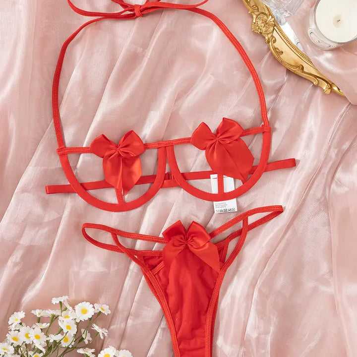 Ribbon Muse Bow Lingerie Set