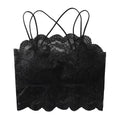 Floral Lace Spaghetti Strap Crop Lingerie