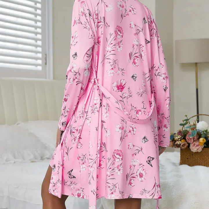 Garden Drift Floral Lounge Pajama Set