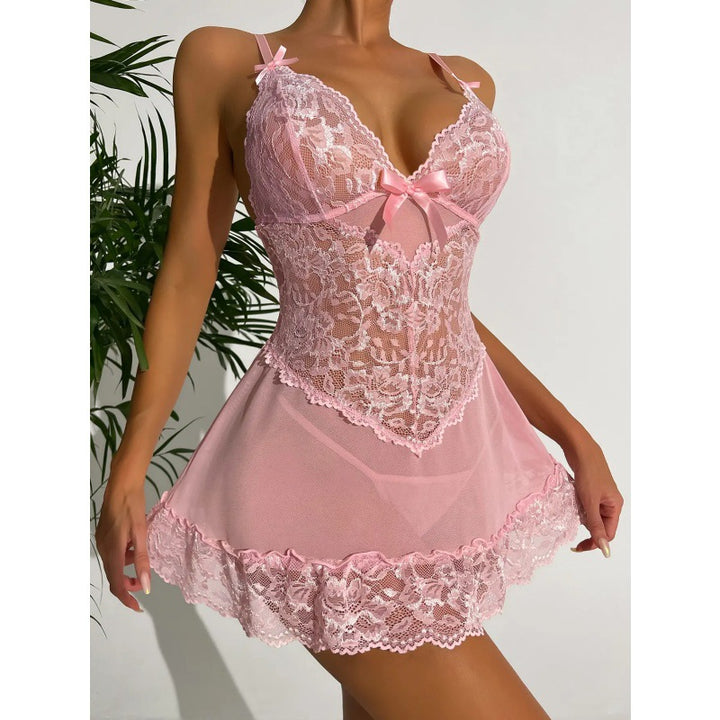 Roselune Lace Bow Babydoll