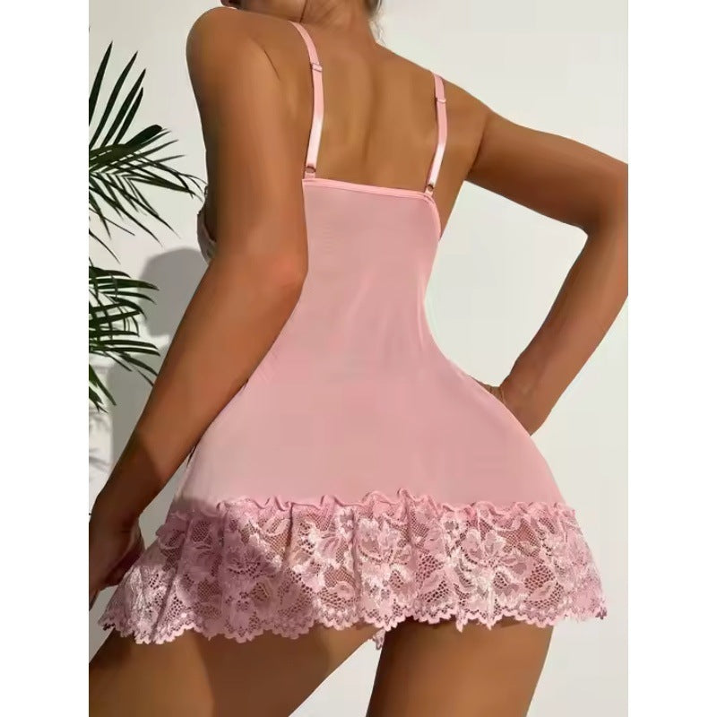 Roselune Lace Bow Babydoll